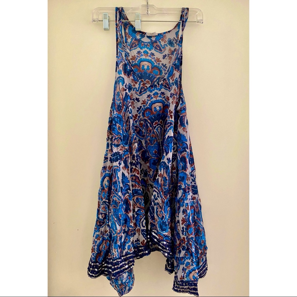 Free People Sequin Hem Slip Dress
